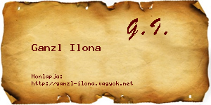Ganzl Ilona névjegykártya
